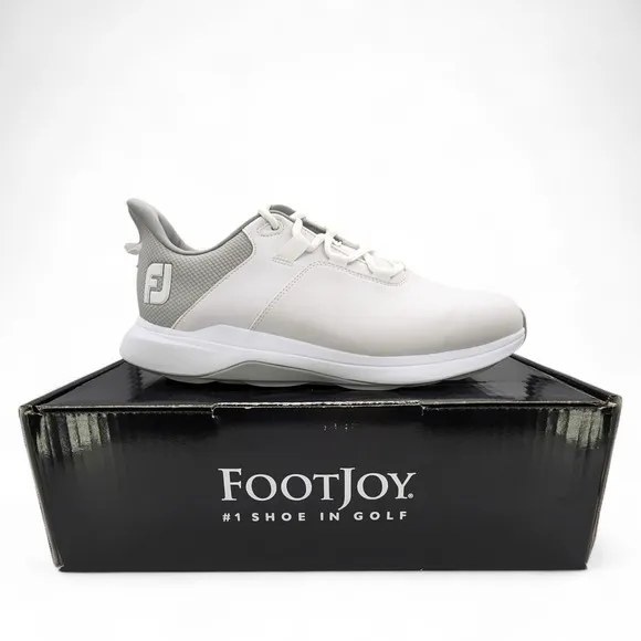 FJ FootJoy ProLite Golf Shoes 56924 Mens 9.5W Wide White Gray Sneaker NEW READ