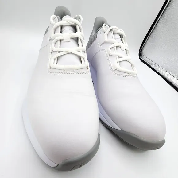 FJ FootJoy ProLite Golf Shoes 56924 Mens 9.5W Wide White Gray Sneaker NEW READ