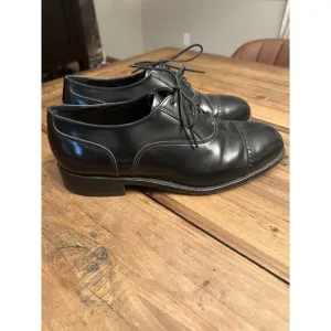 Florsheim Men’s 17067-01 Black Leather Cap Toe Oxfords Dress Shoes Size 9 D
