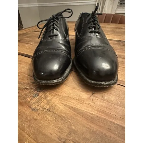 Florsheim Men’s 17067-01 Black Leather Cap Toe Oxfords Dress Shoes Size 9 D