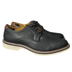 Florsheim Shoes Mens 9.5 Navy Blue Leather Norwalk Plain Toe Oxford Casual