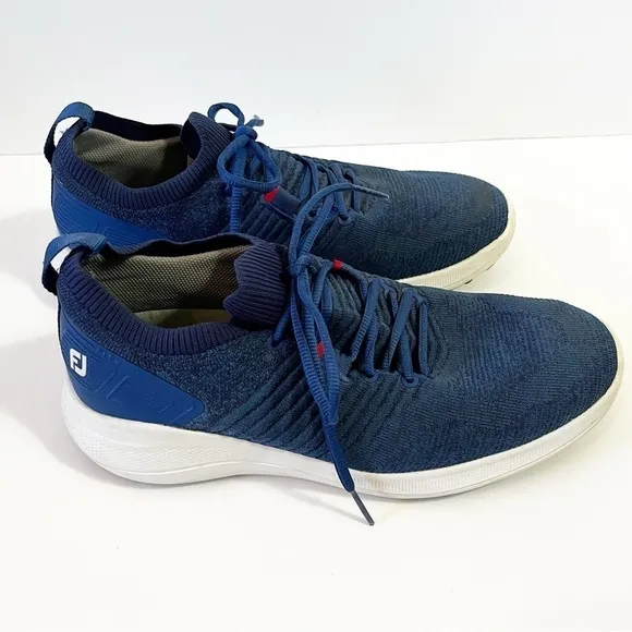 Footjoy Flex XP Series Mens Golf Shoes Size 9.5 Blue Mesh Casual 56268