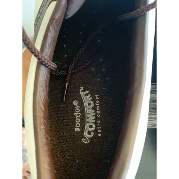 FOOTJOY GOLF SHOES MENS 11.5‎ Medium New Brown / White 57703