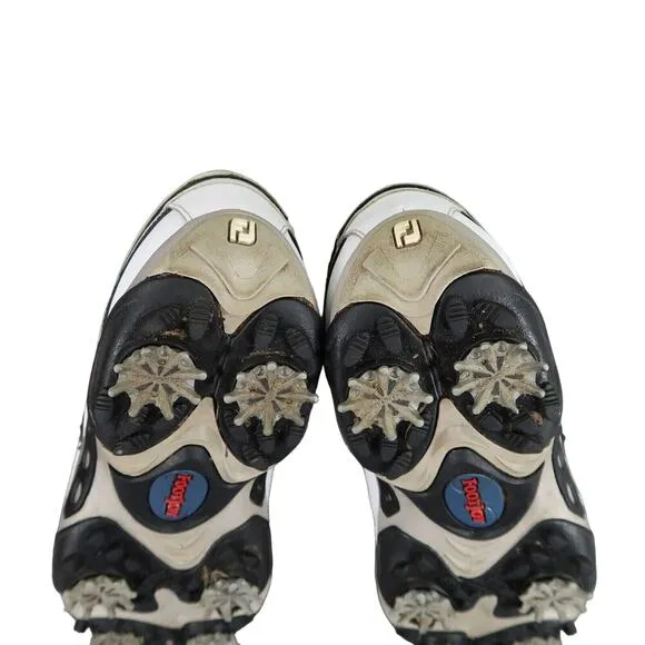 FootJoy Shoes Womens 8.5 Golf Oxford Sneaker Summer Series White Athletic Spikes