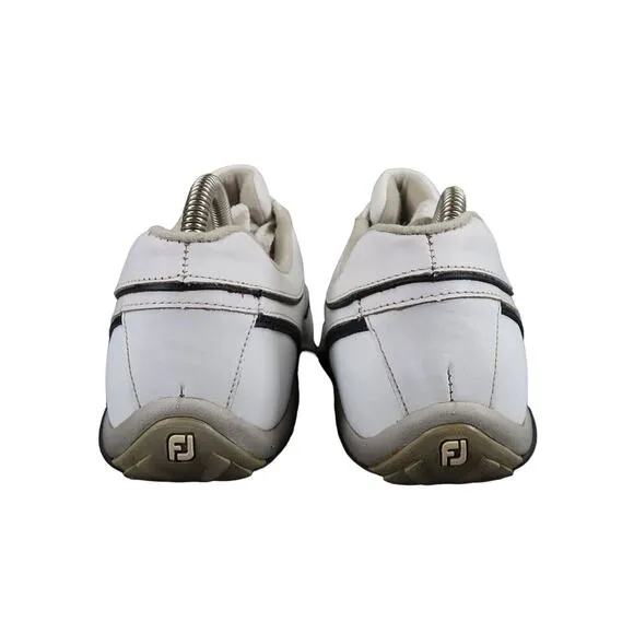 FootJoy Shoes Womens 8.5 Golf Oxford Sneaker Summer Series White Athletic Spikes