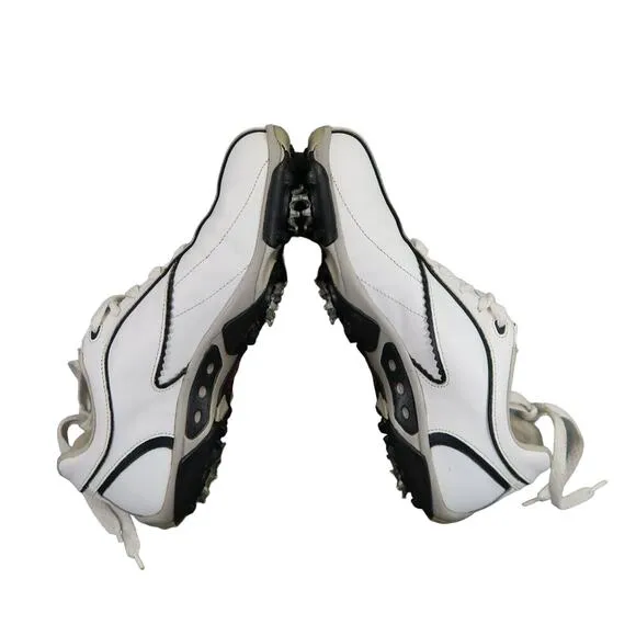 FootJoy Shoes Womens 8.5 Golf Oxford Sneaker Summer Series White Athletic Spikes
