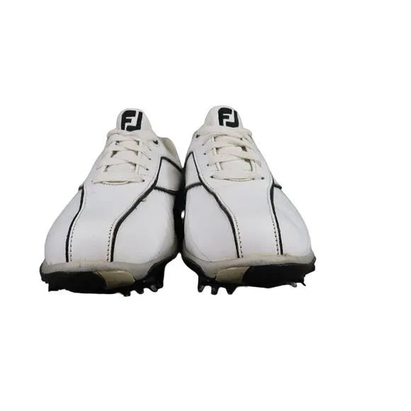FootJoy Shoes Womens 8.5 Golf Oxford Sneaker Summer Series White Athletic Spikes