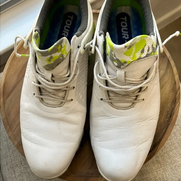 FootJoy  TOUR-S golf shoes size 8.5 White and Green. Men’s