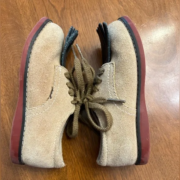 Footmates Bucky Oxford dirty buck suede gender neutral size toddler 9 EUC