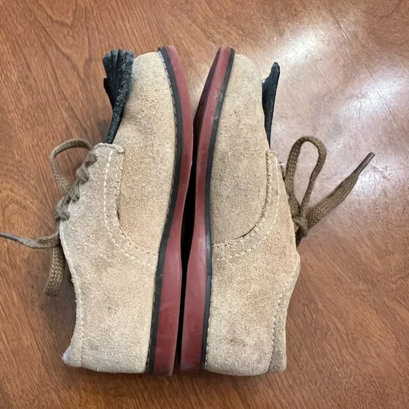Footmates Bucky Oxford dirty buck suede gender neutral size toddler 9 EUC