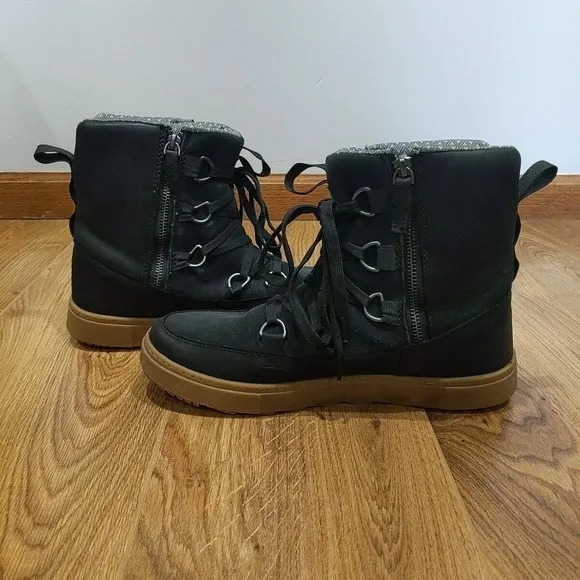 Forsake Women Lucie Waterproof Leather Outdoor Sneaker Boot Size 10 Black Hiking