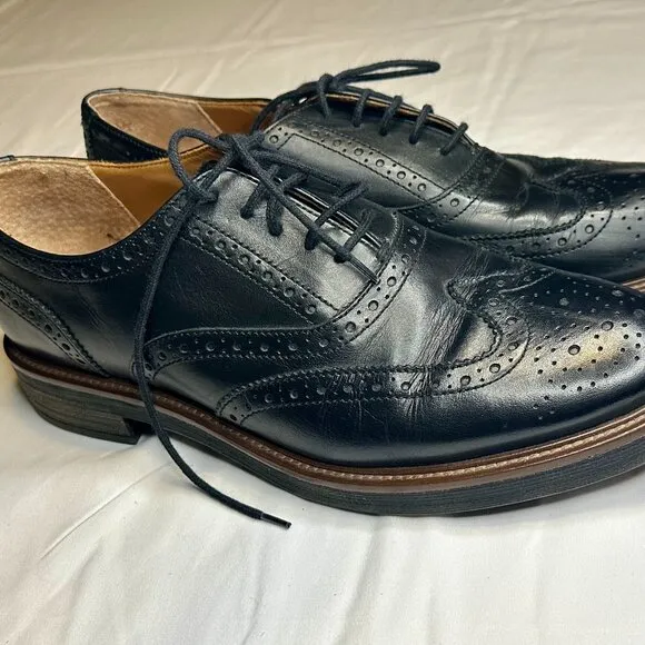 Frau Italian Leather Dress Shoes | Made in Italy | Size EU 41Mens 8