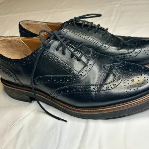 Frau Italian Leather Dress Shoes | Made in Italy | Size EU 41Mens 8