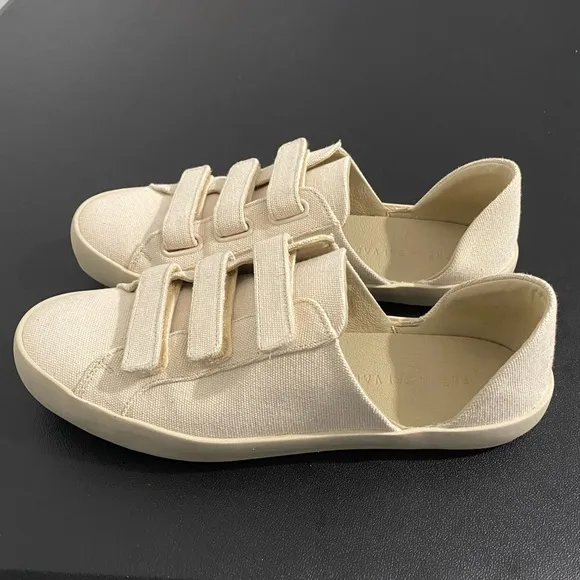 Freda Salvador Libby D’Orsay Sneakers Neutral Cotton Canvas