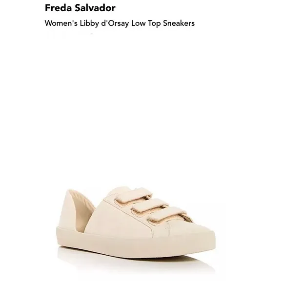 Freda Salvador Libby D’Orsay Sneakers Neutral Cotton Canvas