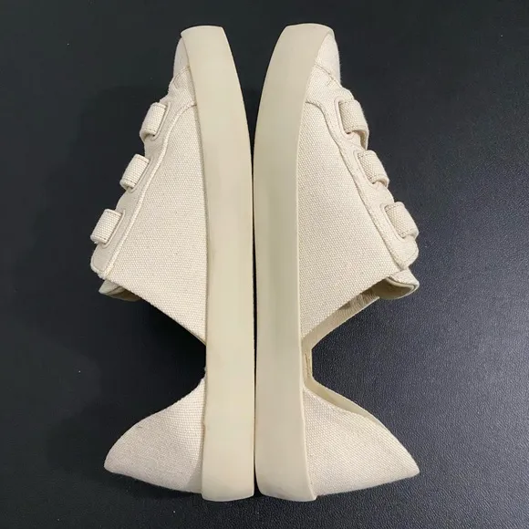 Freda Salvador Libby D’Orsay Sneakers Neutral Cotton Canvas