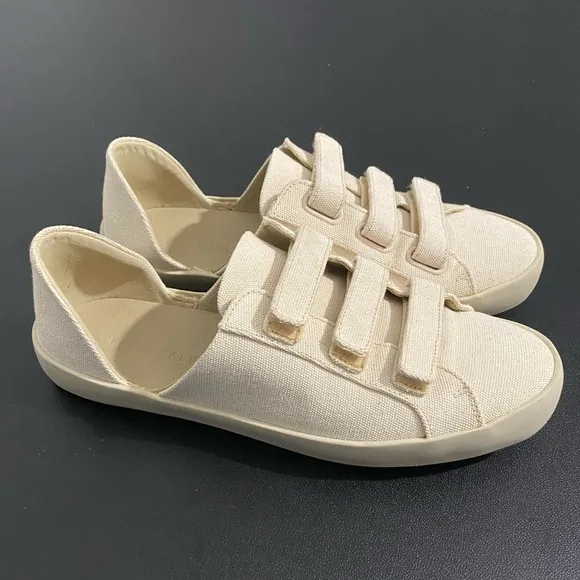Freda Salvador Libby D’Orsay Sneakers Neutral Cotton Canvas