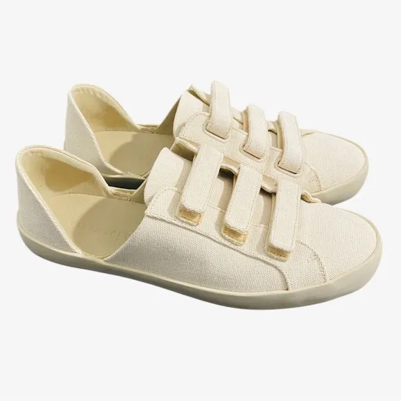 Freda Salvador Libby D’Orsay Sneakers Neutral Cotton Canvas