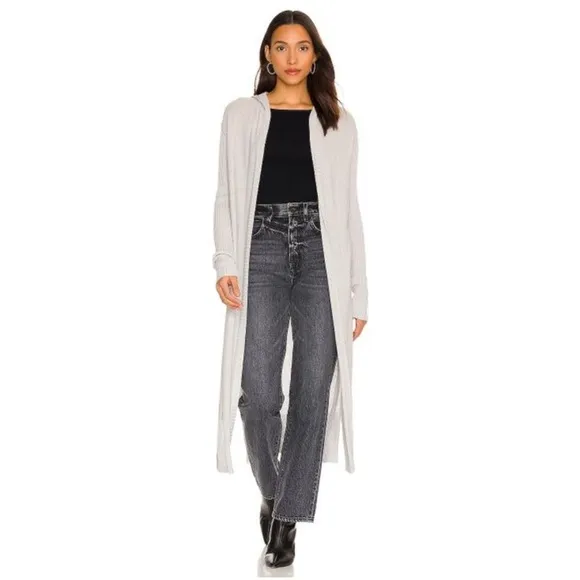 FREE PEOPLE Rowan Cardigan in Vapor Blue (Grey) Sz M NWT