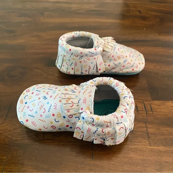 Freshly Picked Colorful Birthday Confetti baby shoes