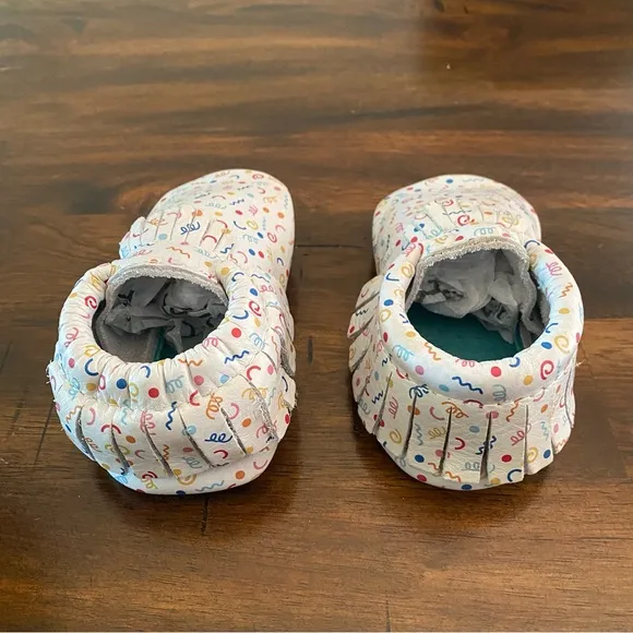 Freshly Picked Colorful Birthday Confetti baby shoes