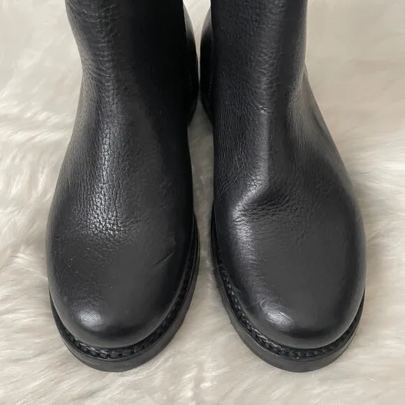 Frye Boots Women 7.5 Black Veronica Chelsea Leather Ankle Western Cowgirl Grunge