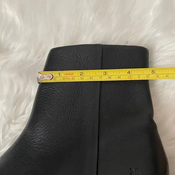 Frye Boots Women 7.5 Black Veronica Chelsea Leather Ankle Western Cowgirl Grunge