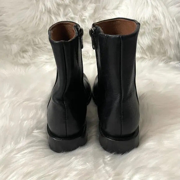 Frye Boots Women 7.5 Black Veronica Chelsea Leather Ankle Western Cowgirl Grunge