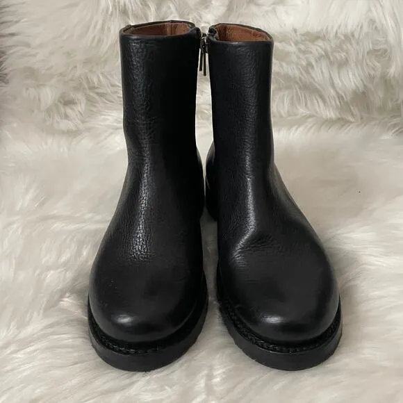 Frye Boots Women 7.5 Black Veronica Chelsea Leather Ankle Western Cowgirl Grunge