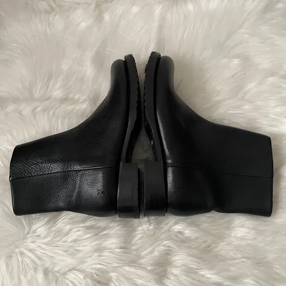 Frye Boots Women 7.5 Black Veronica Chelsea Leather Ankle Western Cowgirl Grunge