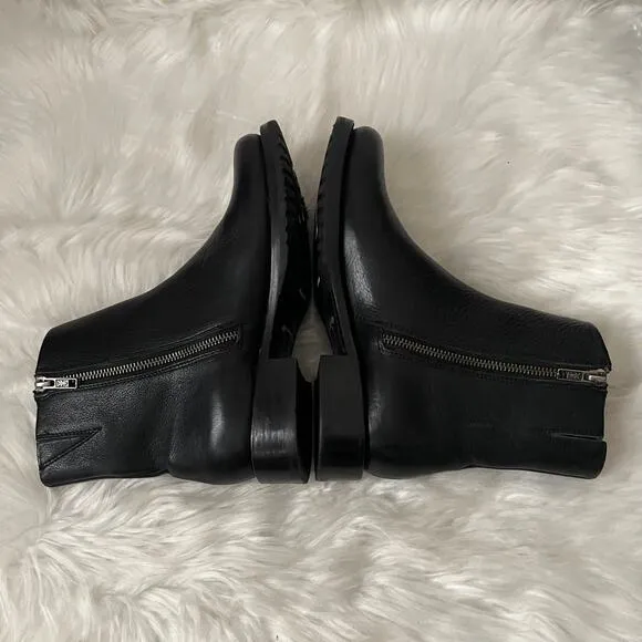 Frye Boots Women 7.5 Black Veronica Chelsea Leather Ankle Western Cowgirl Grunge
