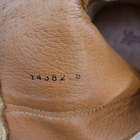 Frye Natalie Double Zip Low Heel Sand Nubuck Leather Bootie - Size 7.5 B