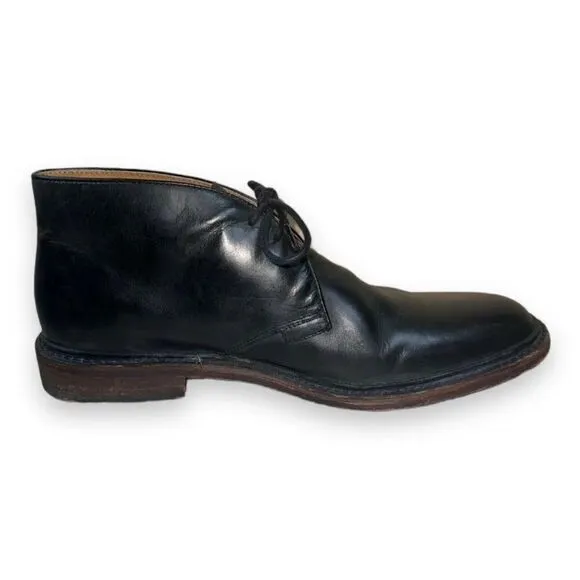 Frye James Chukka Boots Black Leather 3487880 Men's 11.5 D