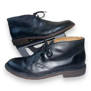Frye James Chukka Boots Black Leather 3487880 Men's 11.5 D