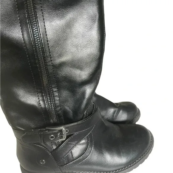 G by Guess Tall Riding Black Knee High Boots Shoes Size 6
