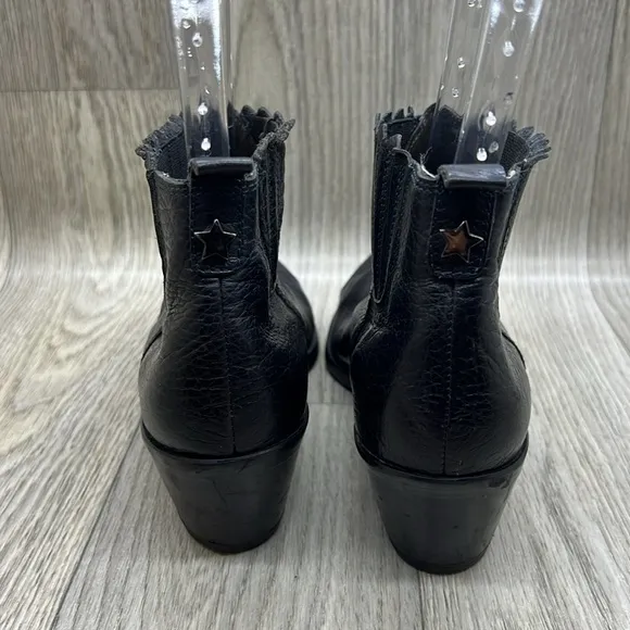 GABRIELLA BLACK WESTERN CHELSEA ANKLE BOOTIES