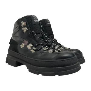 GANNI/Trekking Boots/EU 41/BLK/laced trekking boots