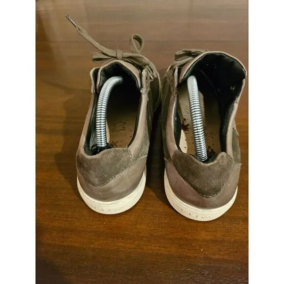 Geox Mens‎ Brown Low Top Lace Up Euro Sneakers Shoes Size 43 US 9