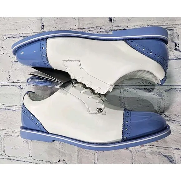 G/FORE Cap Toe Gallivanter Carolina Blue White G4LS22EF04 Shoes WOMENS SIZE 7.5