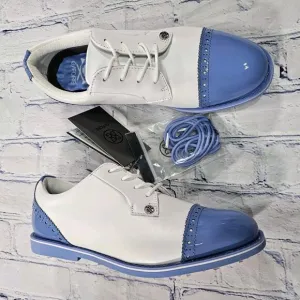 G/FORE Cap Toe Gallivanter Carolina Blue White G4LS22EF04 Shoes WOMENS SIZE 7.5