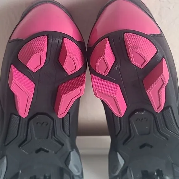 Giant Liv Fera Mountain Bike Cycling Shoes Black &amp; Pink Size 37