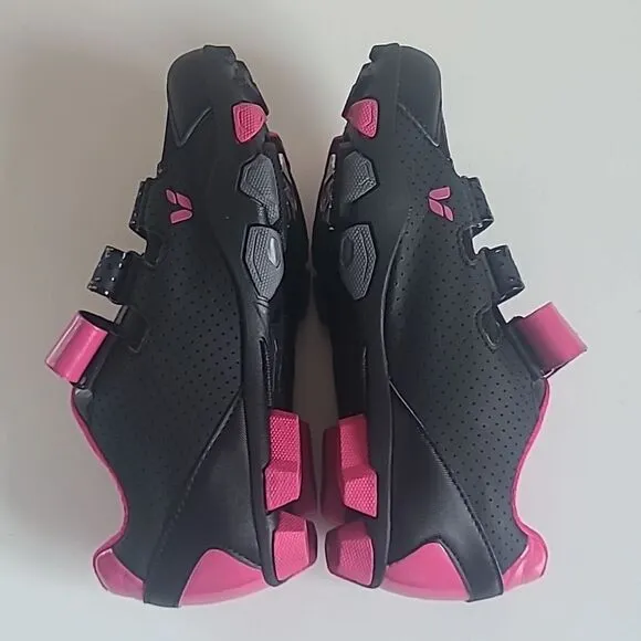 Giant Liv Fera Mountain Bike Cycling Shoes Black &amp; Pink Size 37