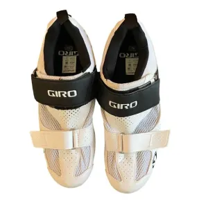 Giro Inciter Tri Mens Cycling Shoe White Black Size Mens Size 42/US 9 Biking