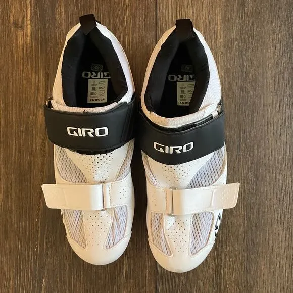 Giro Inciter Tri Mens Cycling Shoe White Black Size Mens Size 42/US 9 Biking