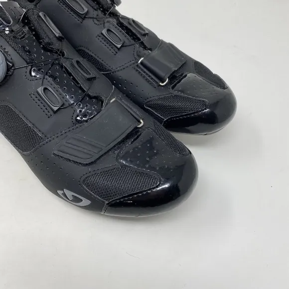 Giro Trans Boa US 9.5 EU 43 Easton EC70 Carbon Sole Road Bike Cycling Shoes Blk