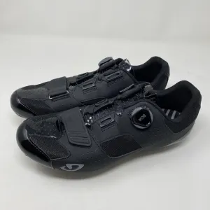 Giro Trans Boa US 9.5 EU 43 Easton EC70 Carbon Sole Road Bike Cycling Shoes Blk