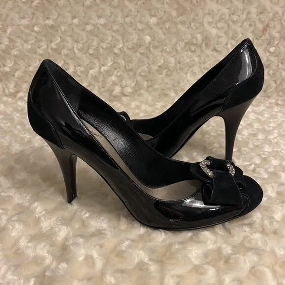 Giuseppe Zanotti Design Pumps Shoes black Size 38.5 USA 8.5