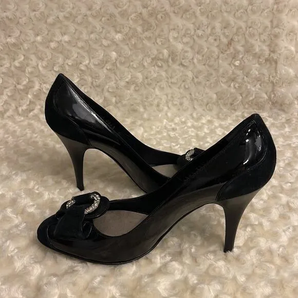 Giuseppe Zanotti Design Pumps Shoes black Size 38.5 USA 8.5