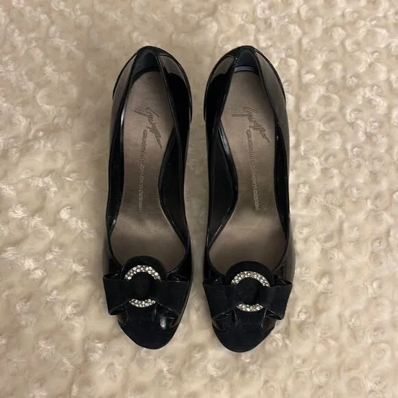 Giuseppe Zanotti Design Pumps Shoes black Size 38.5 USA 8.5