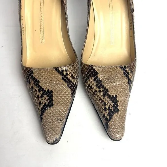 Giuseppe Zanotti Design Vicini Real SnakeSkin Pointed Heels EUR 37 US 7